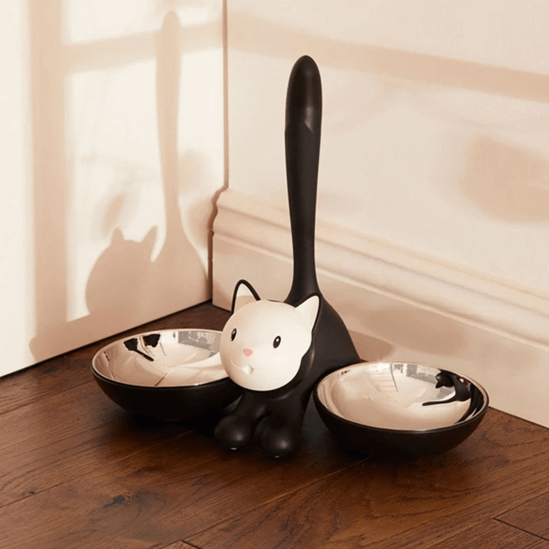 Alessi Trigrito Cat Bowl Black The Granary